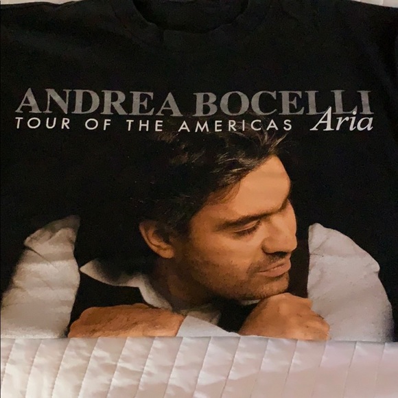 Gently Loved Andrea Bocelli Tour T-Shirt - Picture 5 of 6